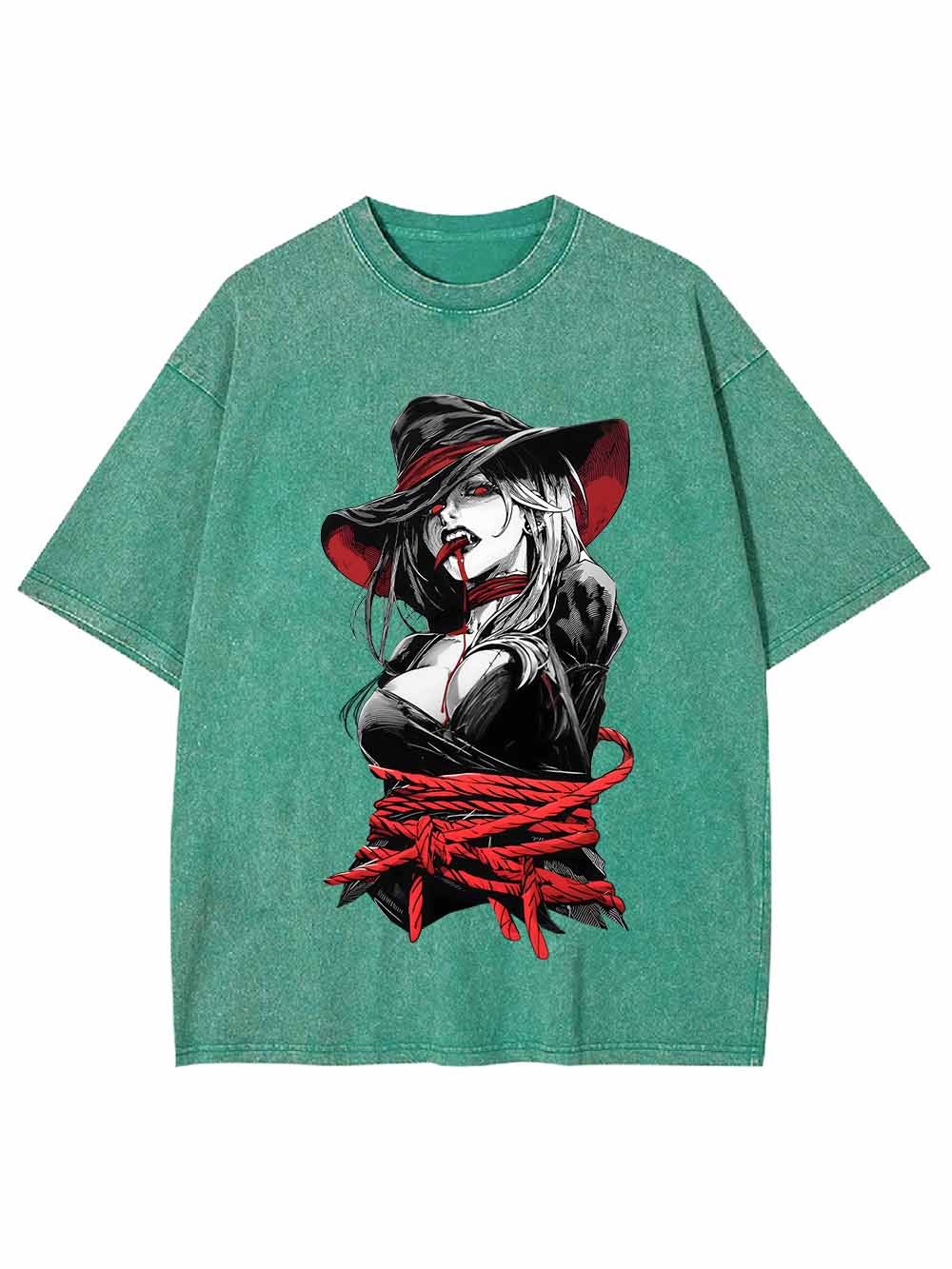 Tie Up Witch Washed Tshirt