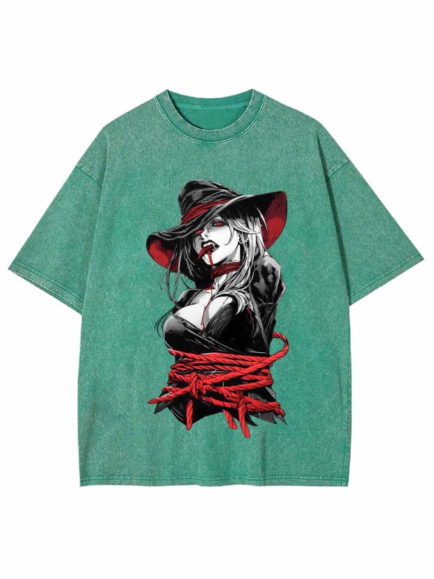 Tie Up Witch Washed Tshirt