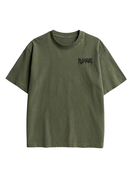Pleasure Double Sided Print Washed TShirt