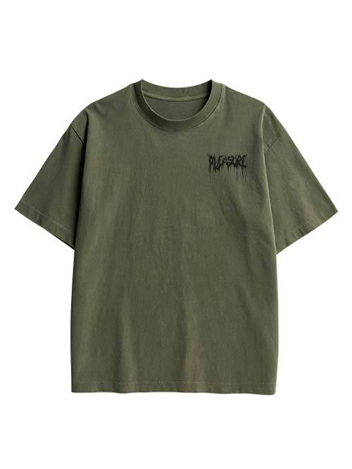 Pleasure Double Sided Print Washed TShirt