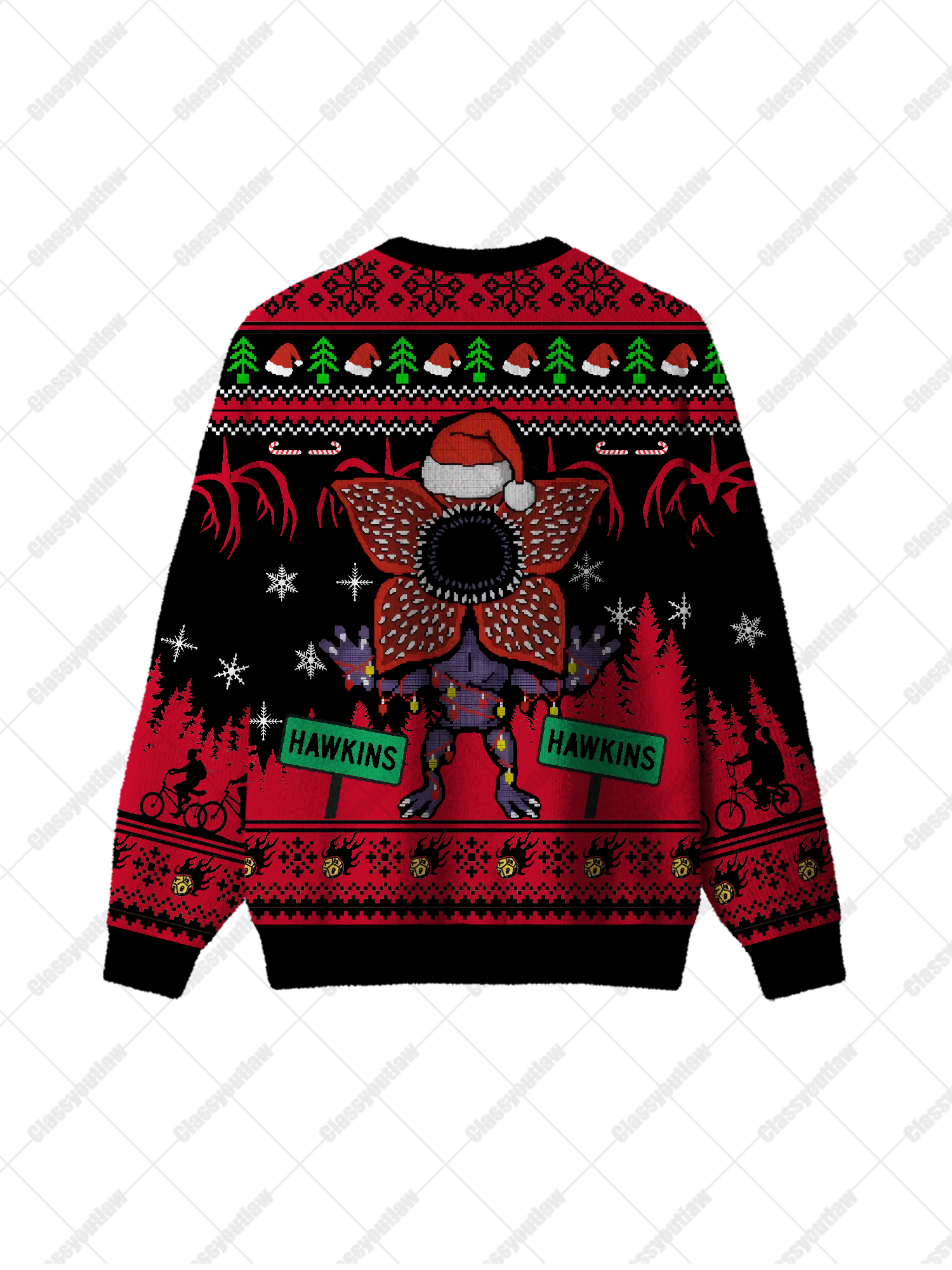 Christmas Demogorgon UGLY CHRISTMAS SWEATSHIRT