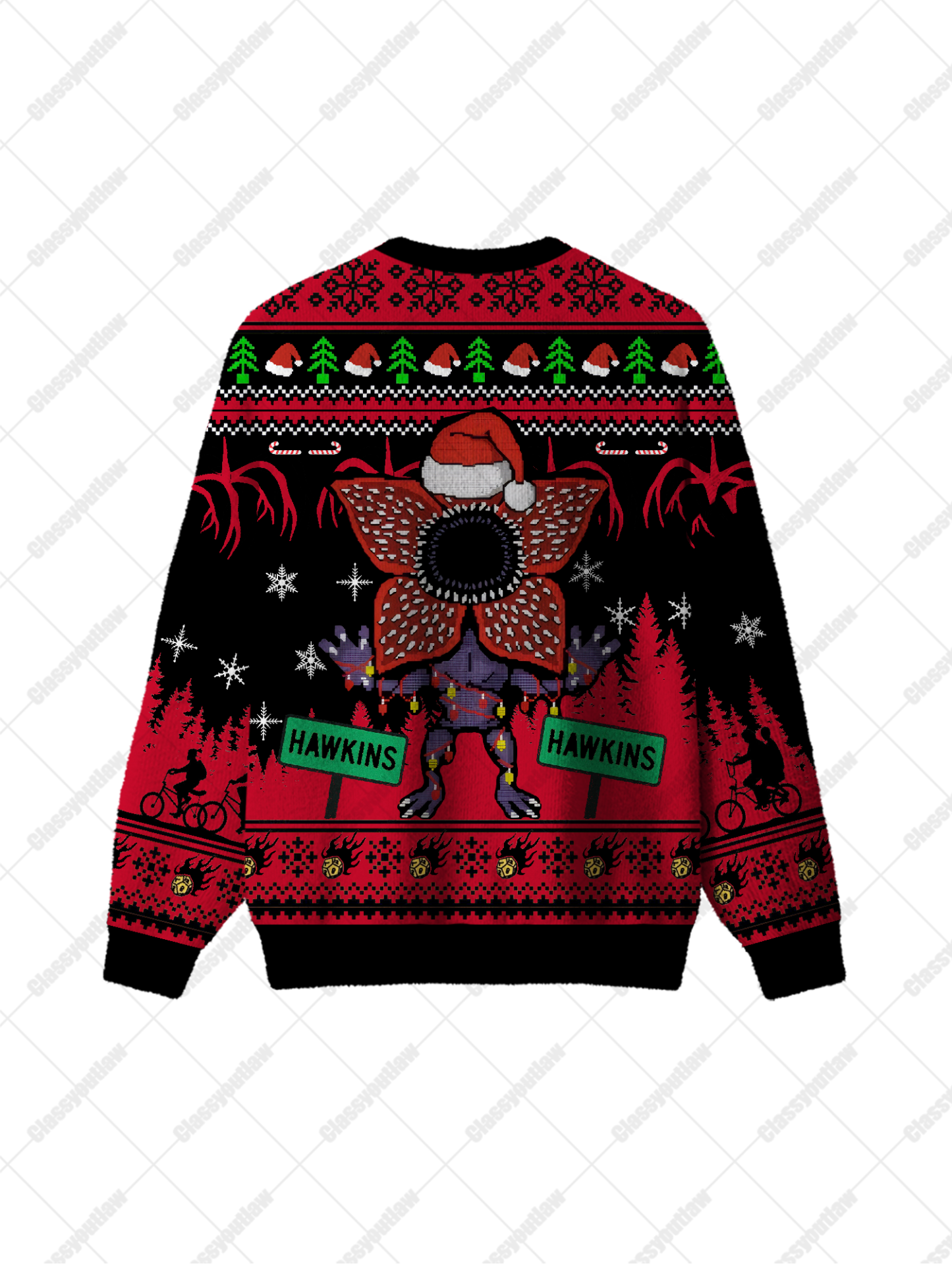 Christmas Demogorgon UGLY CHRISTMAS SWEATSHIRT