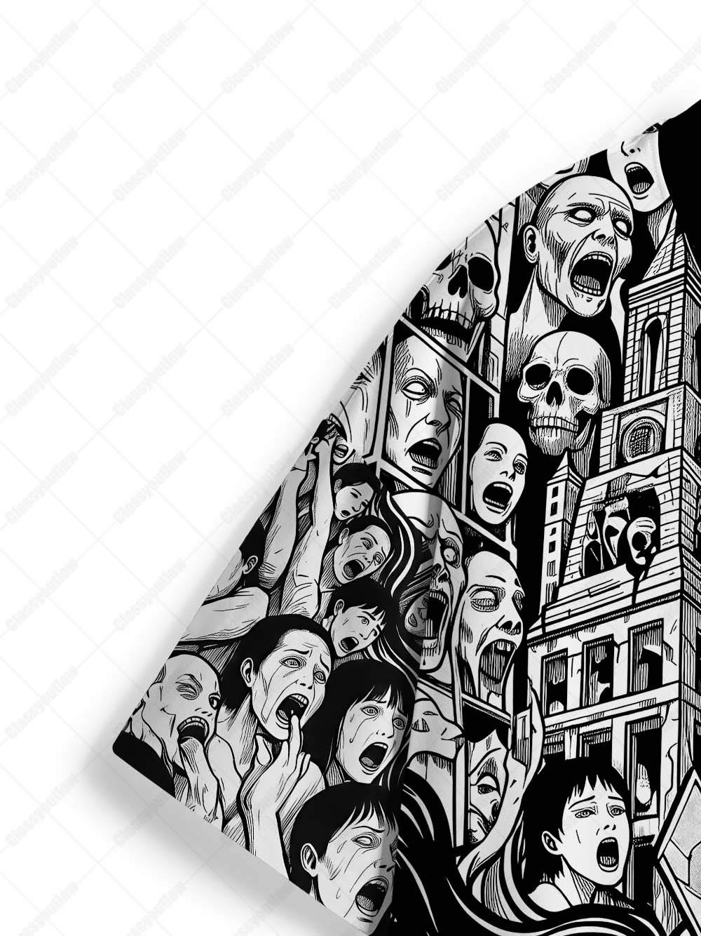 NOISE ASSAULT HORROR ECO OVERSIZED GRAPHIC TEES