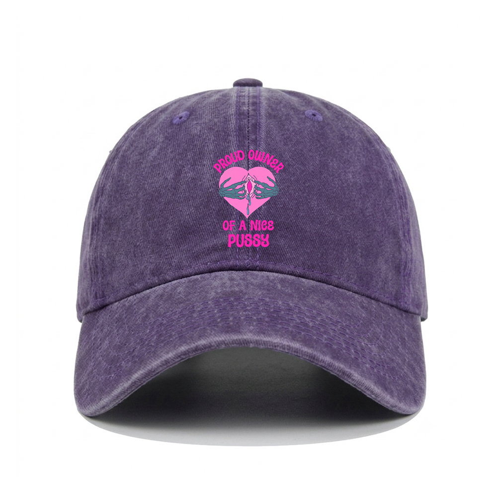PROUD OWNER OF A NICE PUSSY WASHED VINTAGE BASEBALL CAP
