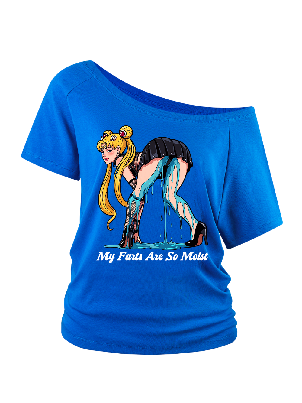 MOIST SAILOR OFF SHOULDER TSHIRT