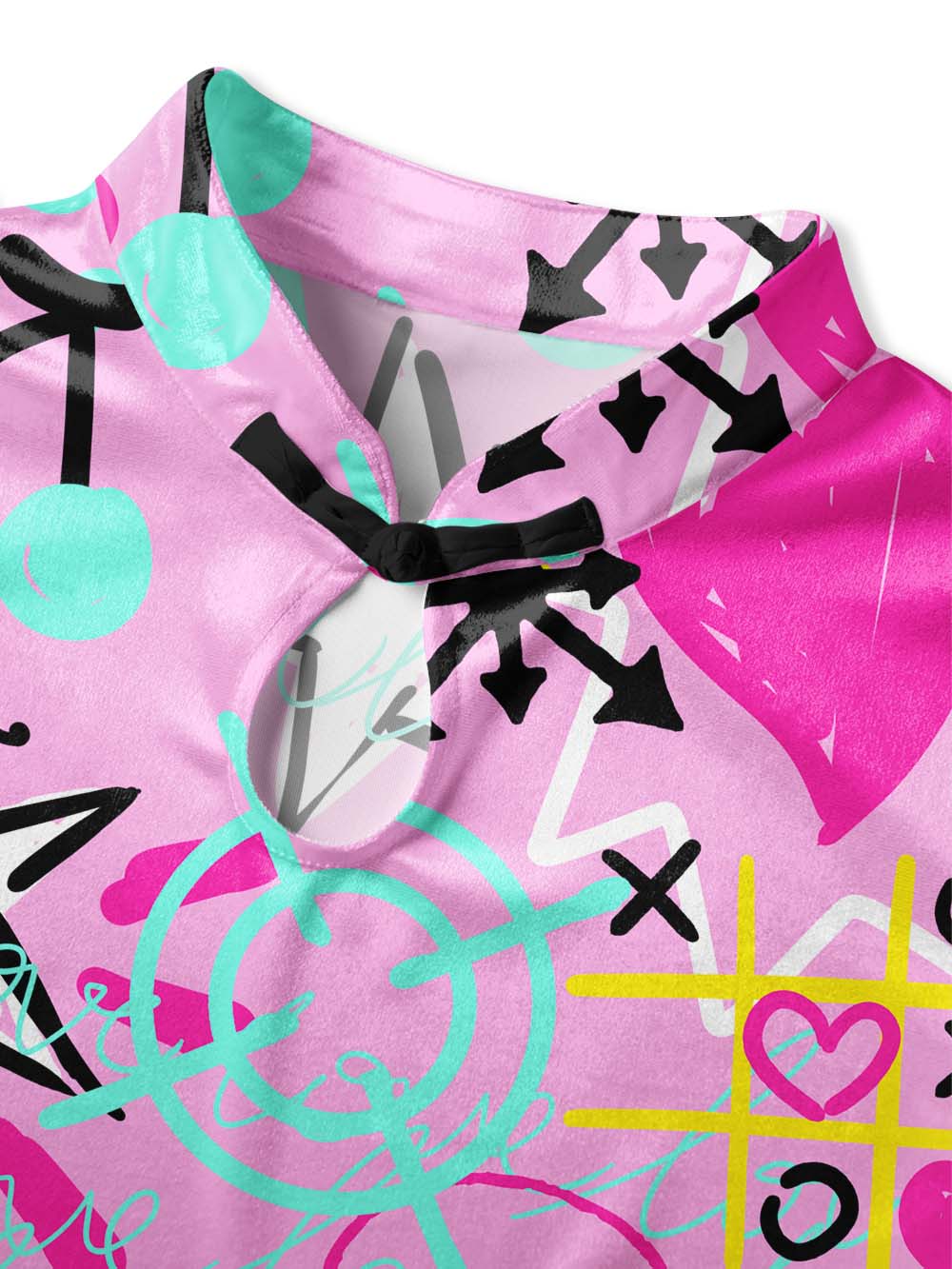 DOODLE CHIC QIPAO MINI DRESS