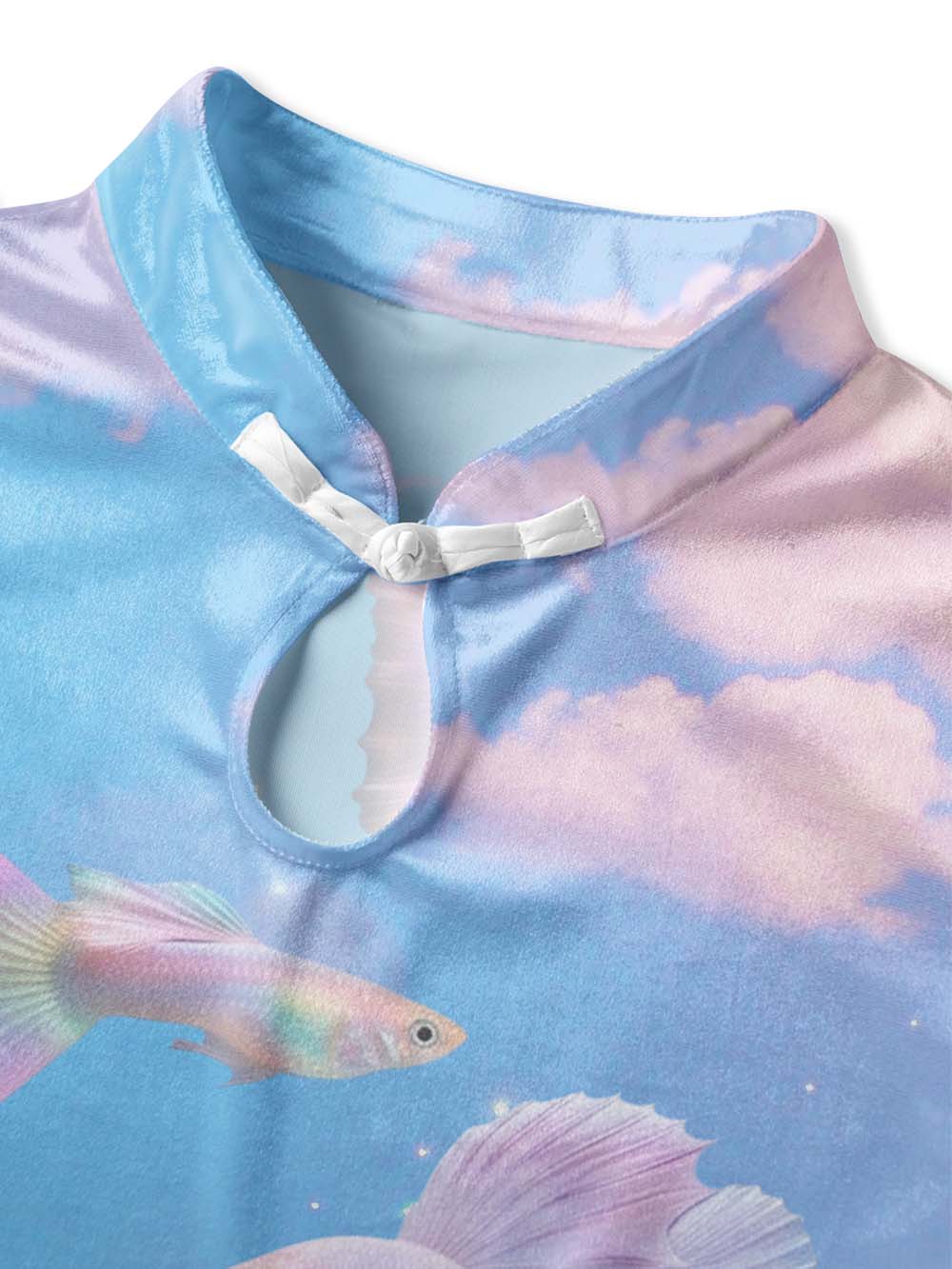 SKY FISH QIPAO MINI DRESS