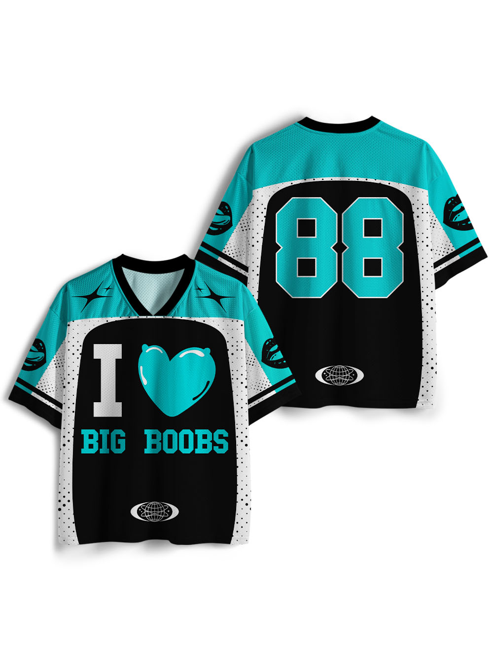 I Love Big Boobs Mesh Jersey