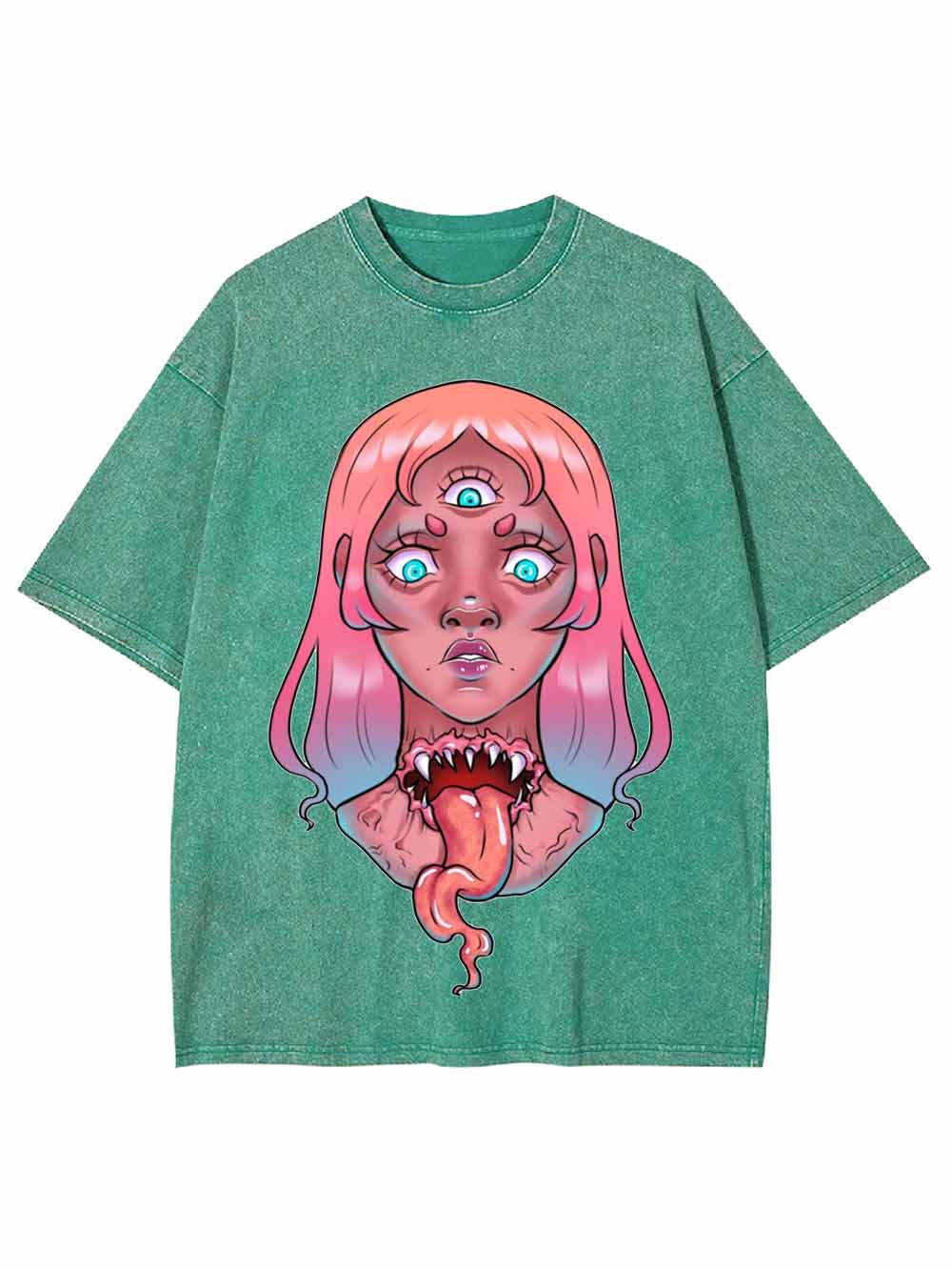 Triple Eye Witch Washed Tshirt
