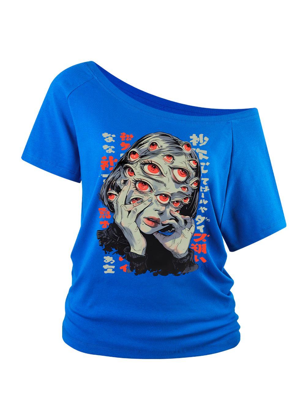 THOUSAND EYES GAZE OFF SHOULDER TSHIRT