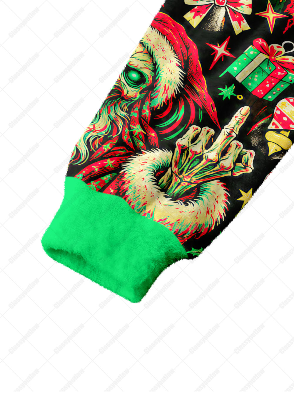 SKULL SANTA CLAUS UGLY CARDIGAN SWEATERS
