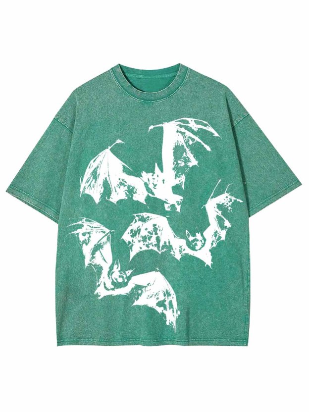Flying Bats Washed Tshirt
