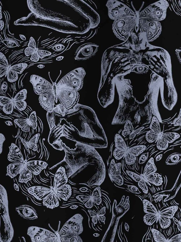 Butterfly Girl Graphic T-shirt