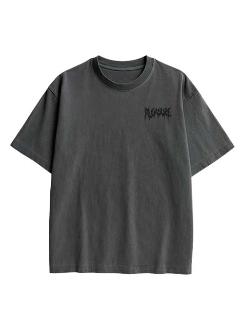Pleasure Double Sided Print Washed TShirt