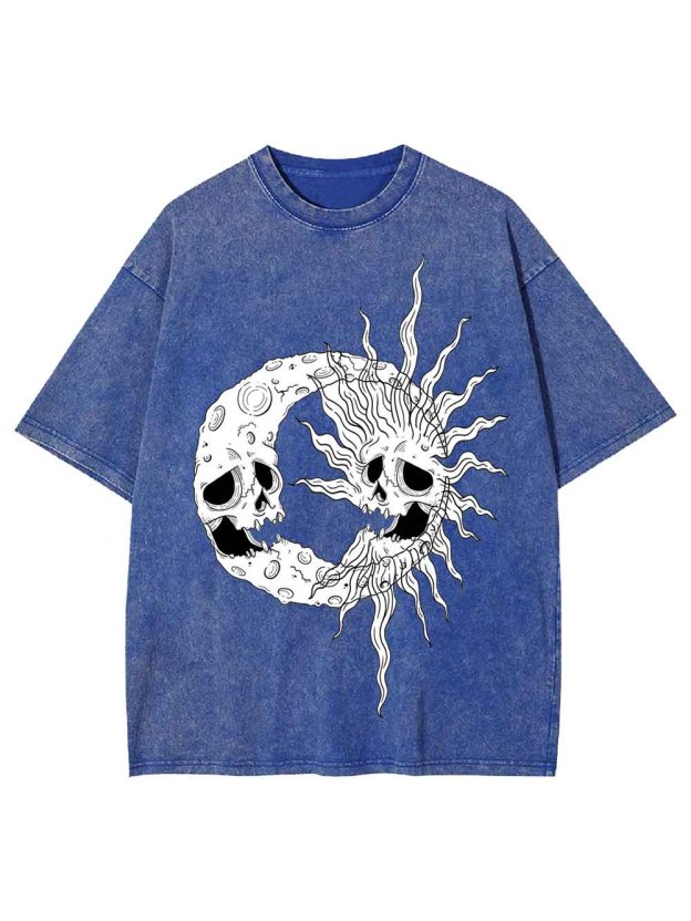 Celestial Skull Washed Tshirt