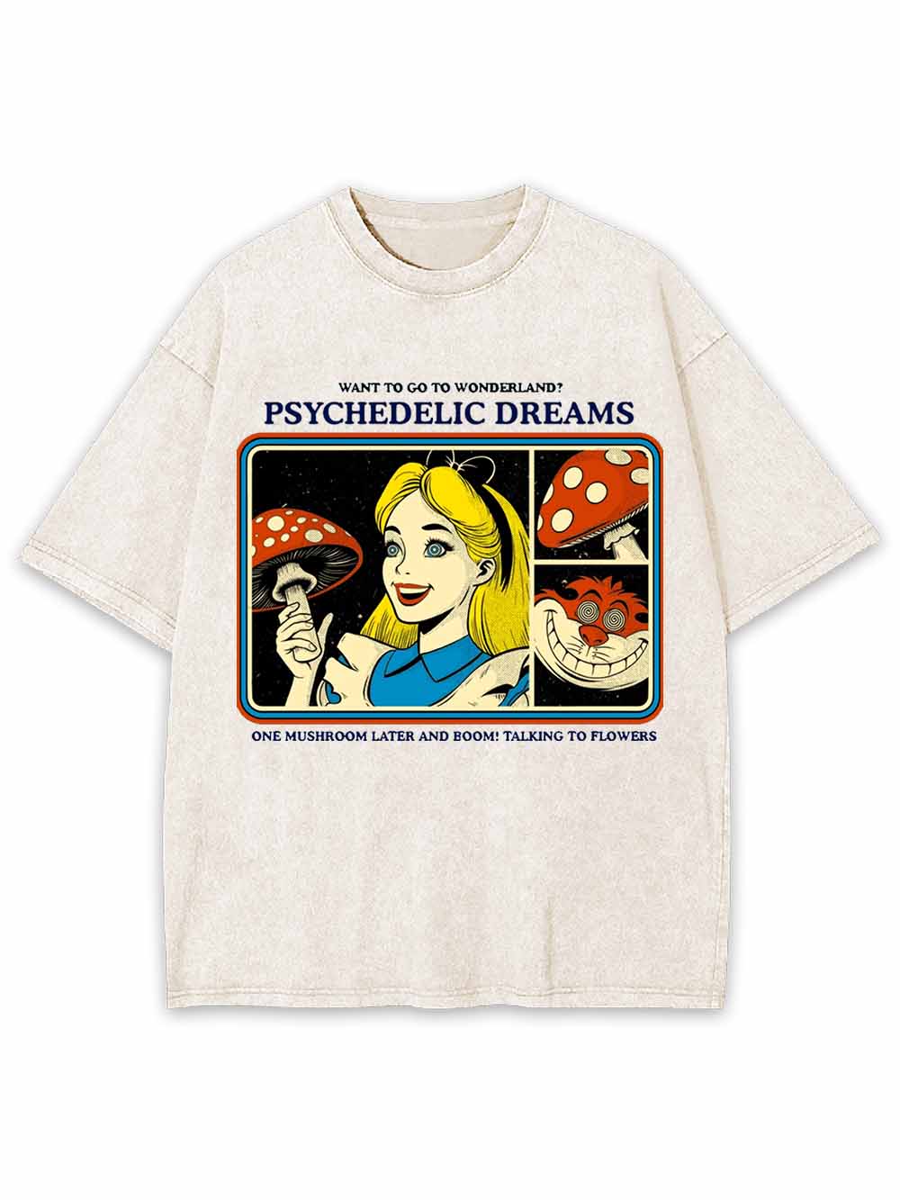 PSYCHEDELIC  DREAMS WASHED TSHIRT