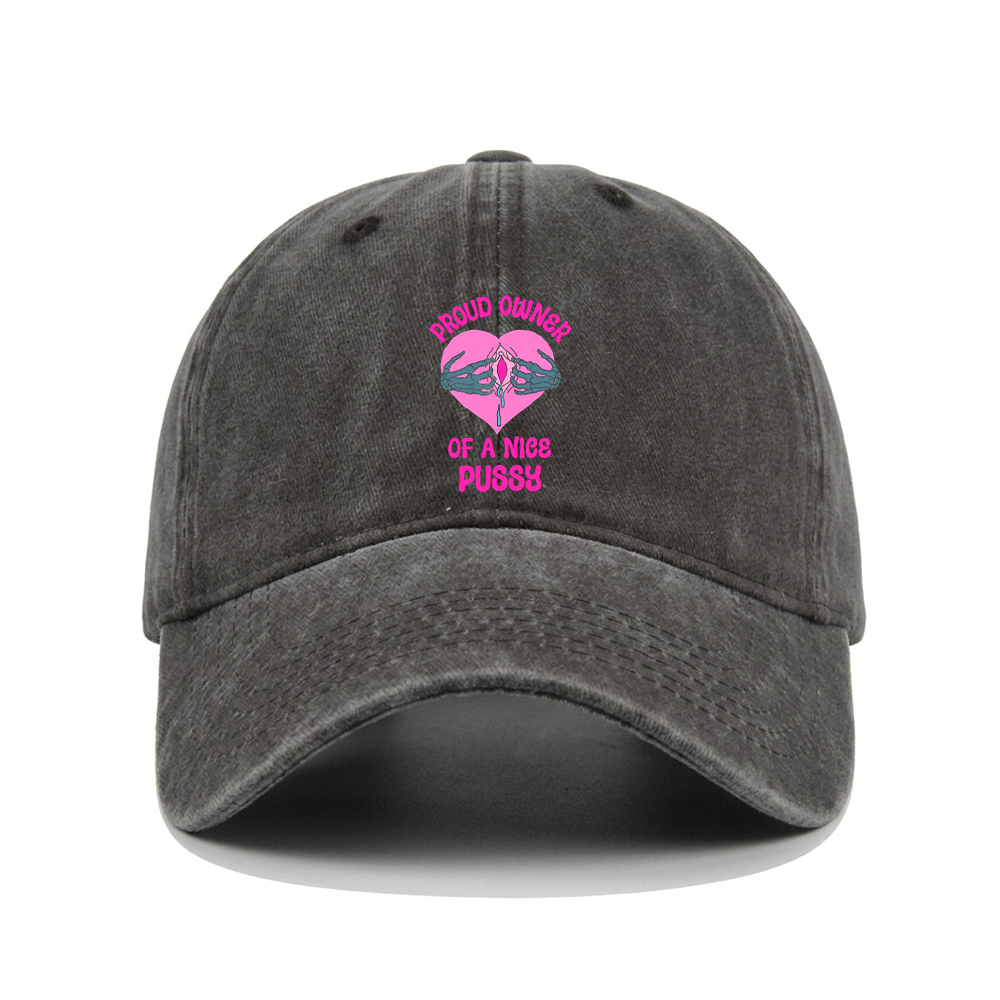 PROUD OWNER OF A NICE PUSSY WASHED VINTAGE BASEBALL CAP