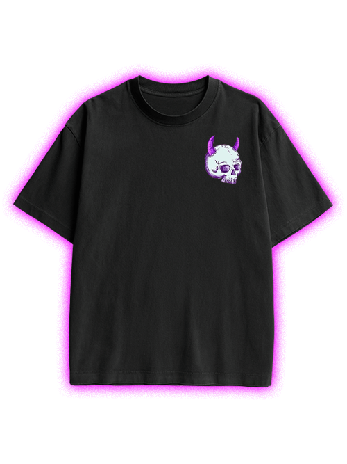 Dark Whimsy Double Sided Print Washed TShirt