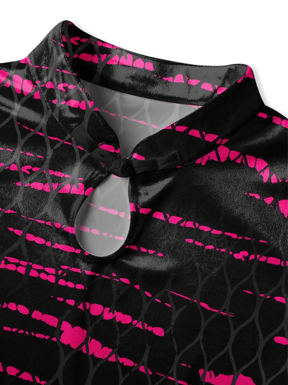 GRUNGE SLASH QIPAO MINI DRESS