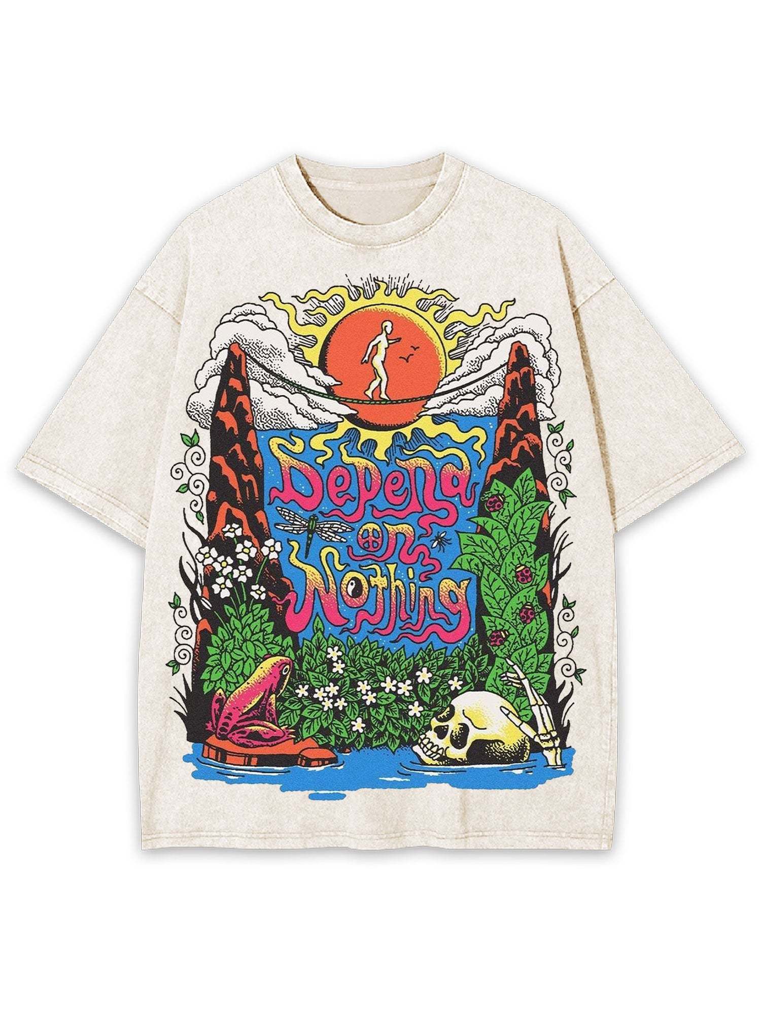 Depend On Nothing Washed Tshirt