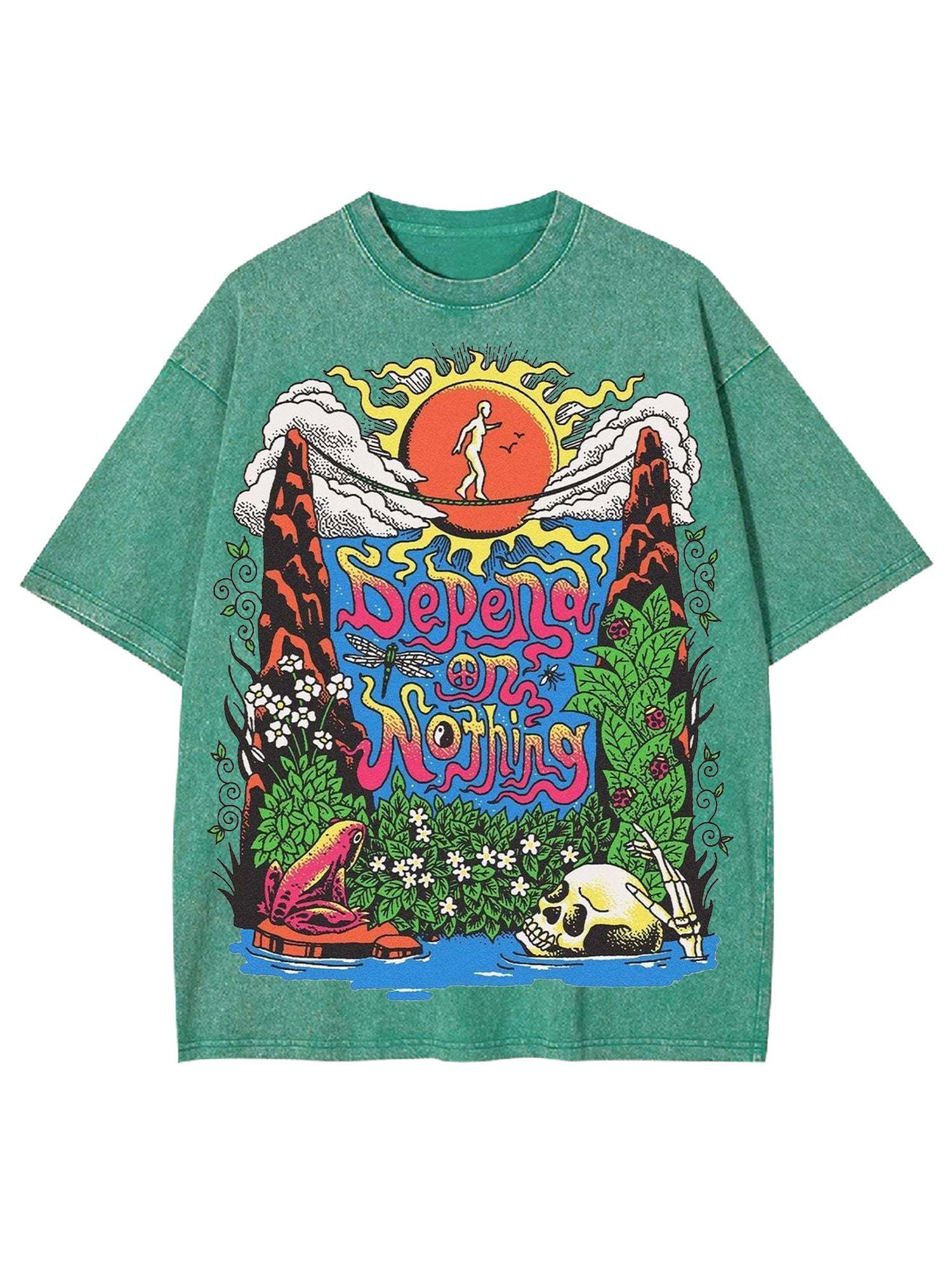 Depend On Nothing Washed Tshirt