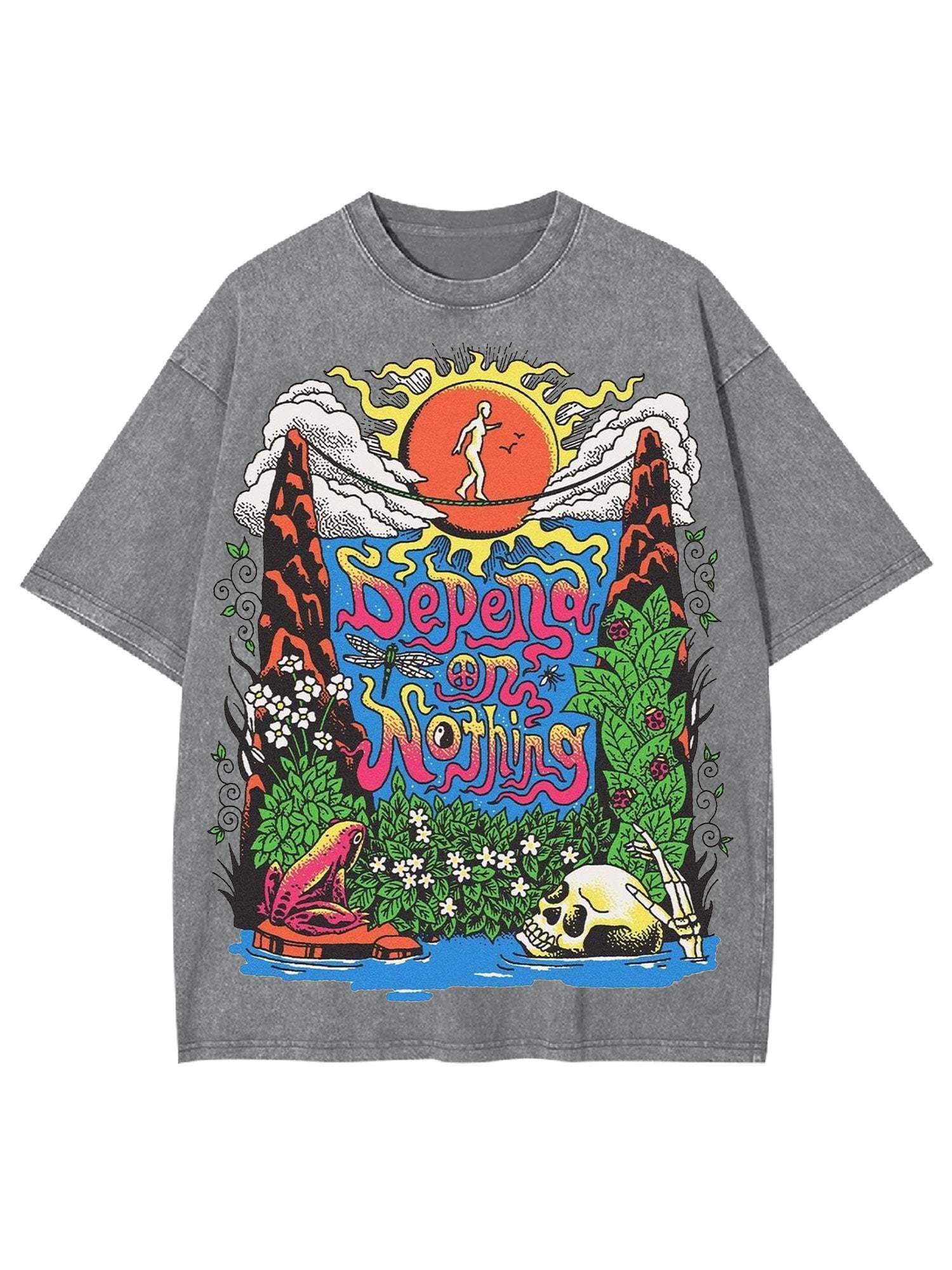 Depend On Nothing Washed Tshirt