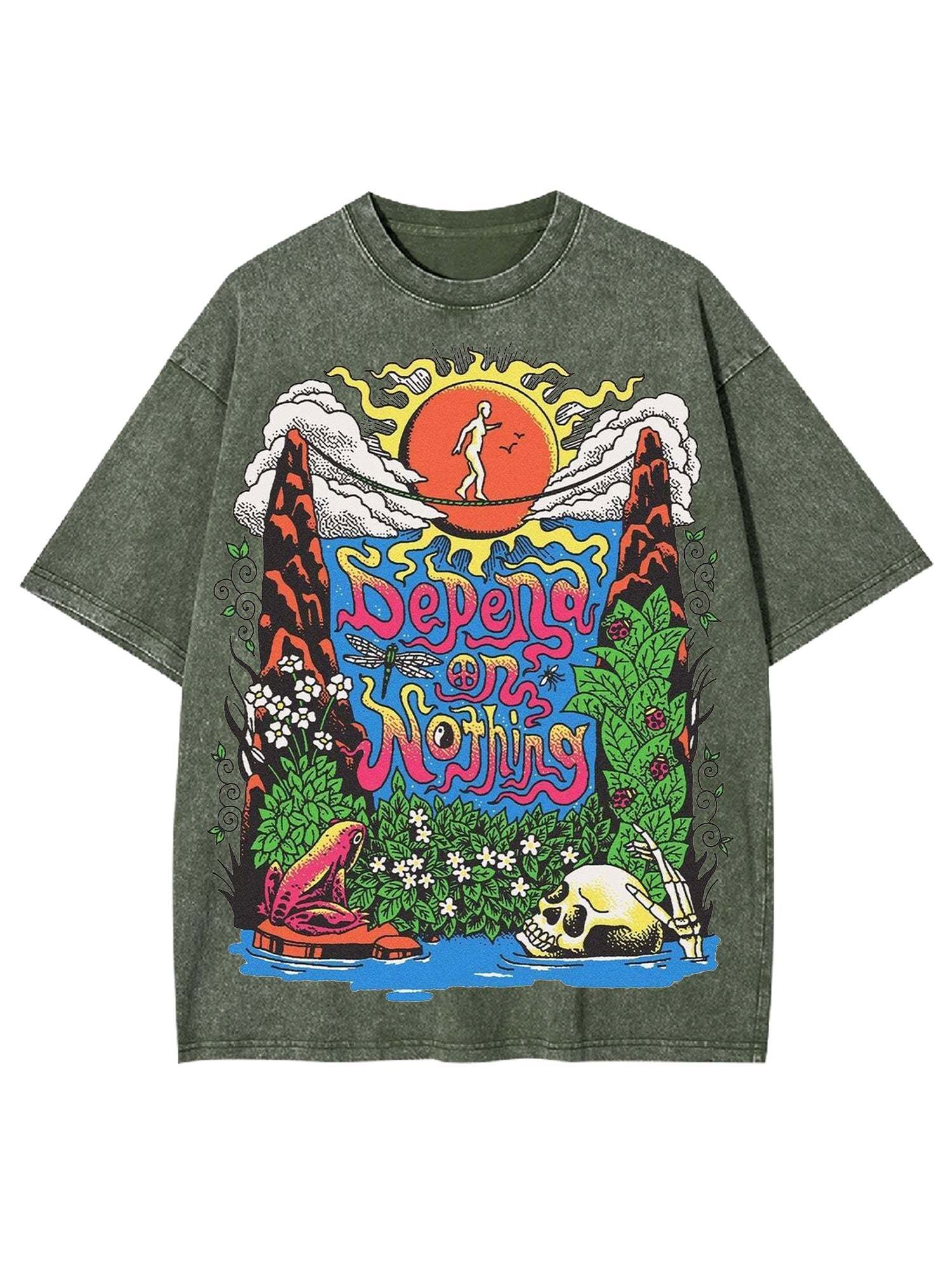 Depend On Nothing Washed Tshirt