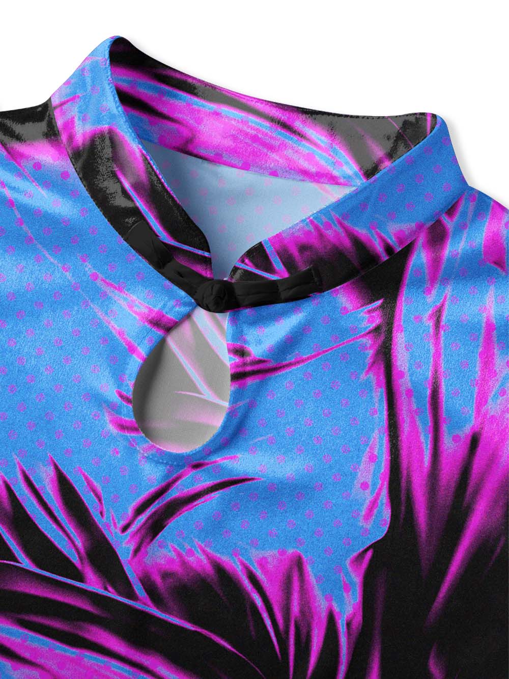 NEON STATUE QIPAO MINI DRESS