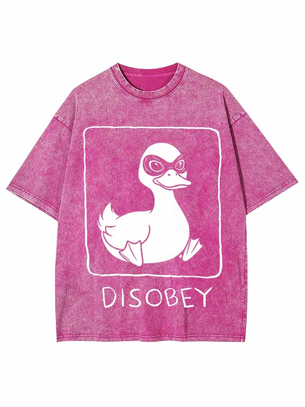 Disobey Duck Washed Tshirt
