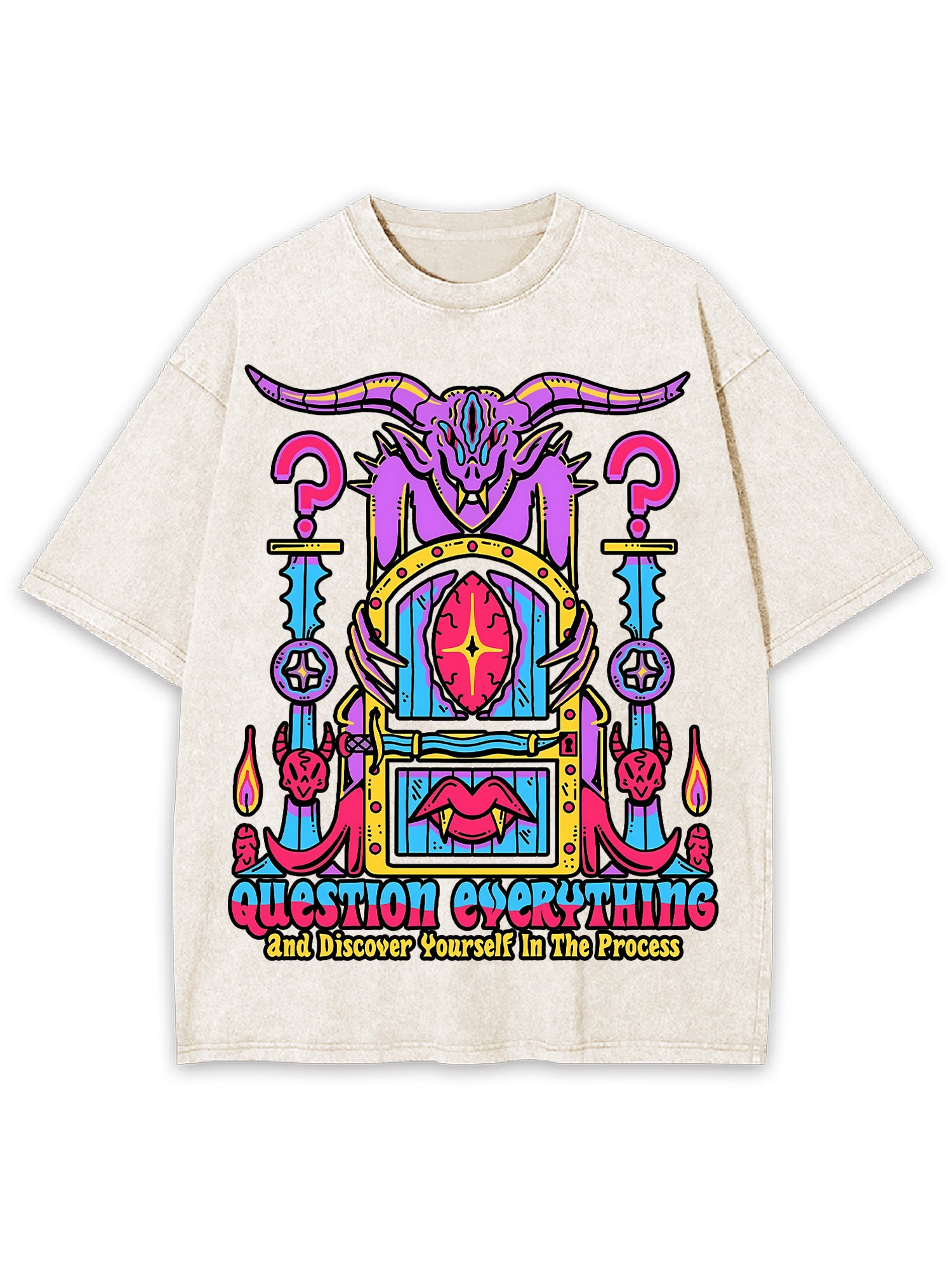 Discover Youself Washed Tshirt-ClassyOutlaw