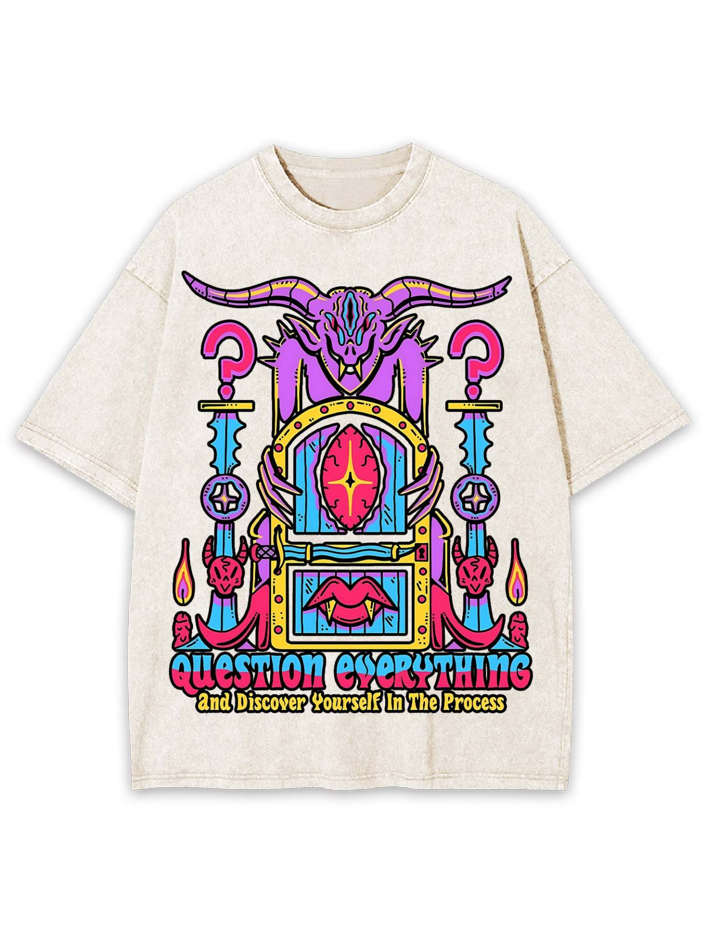 Discover Youself Washed Tshirt-ClassyOutlaw