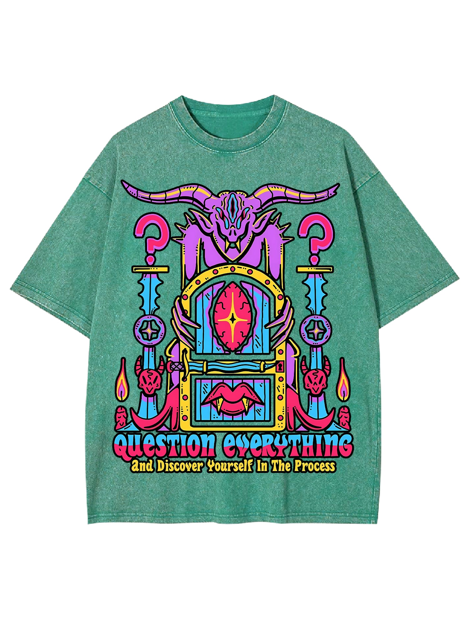Discover Youself Washed Tshirt-ClassyOutlaw