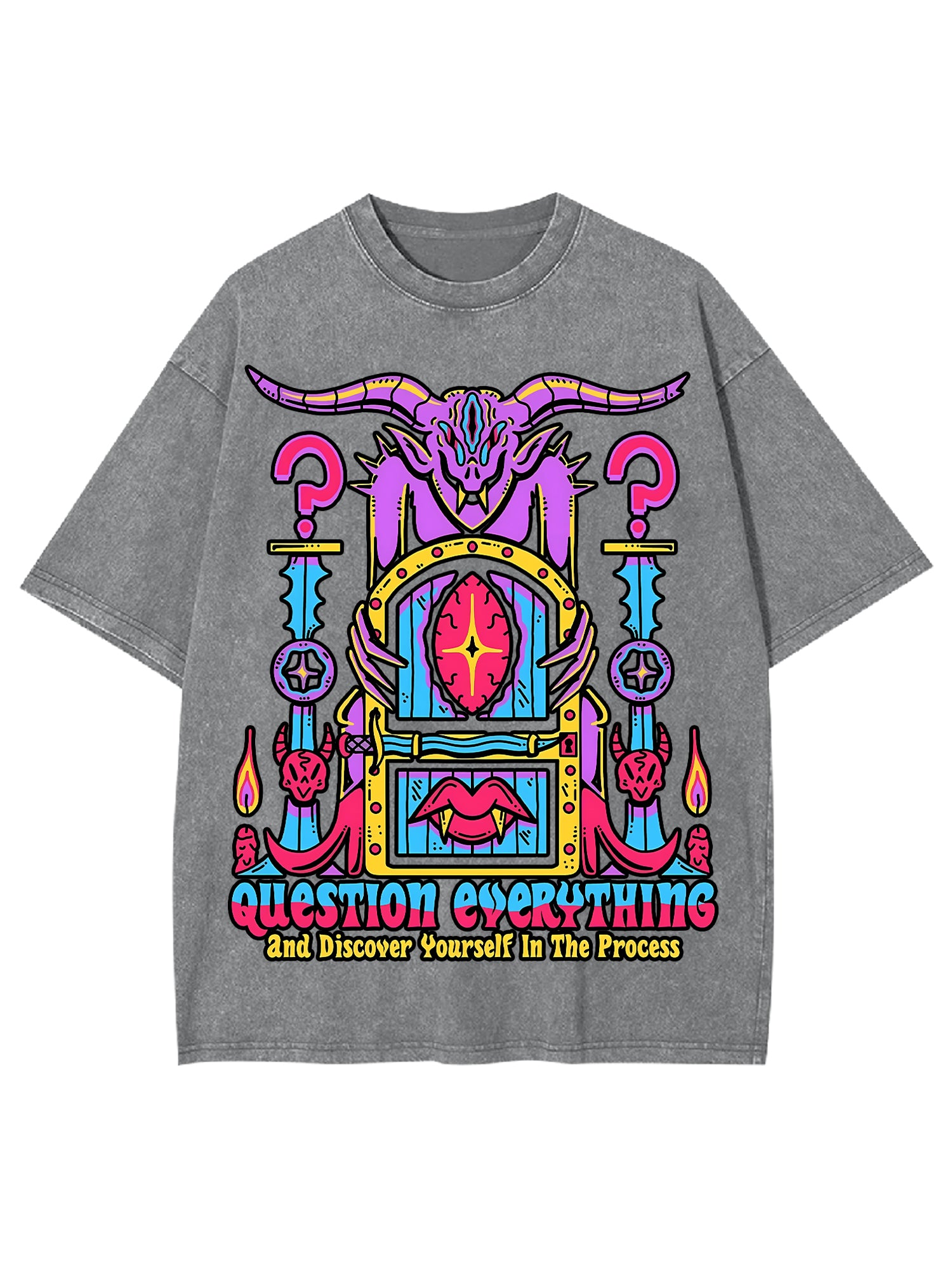 Discover Youself Washed Tshirt-ClassyOutlaw