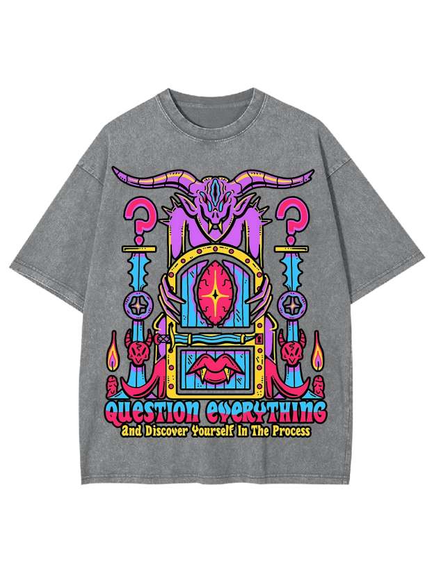 Discover Youself Washed Tshirt-ClassyOutlaw