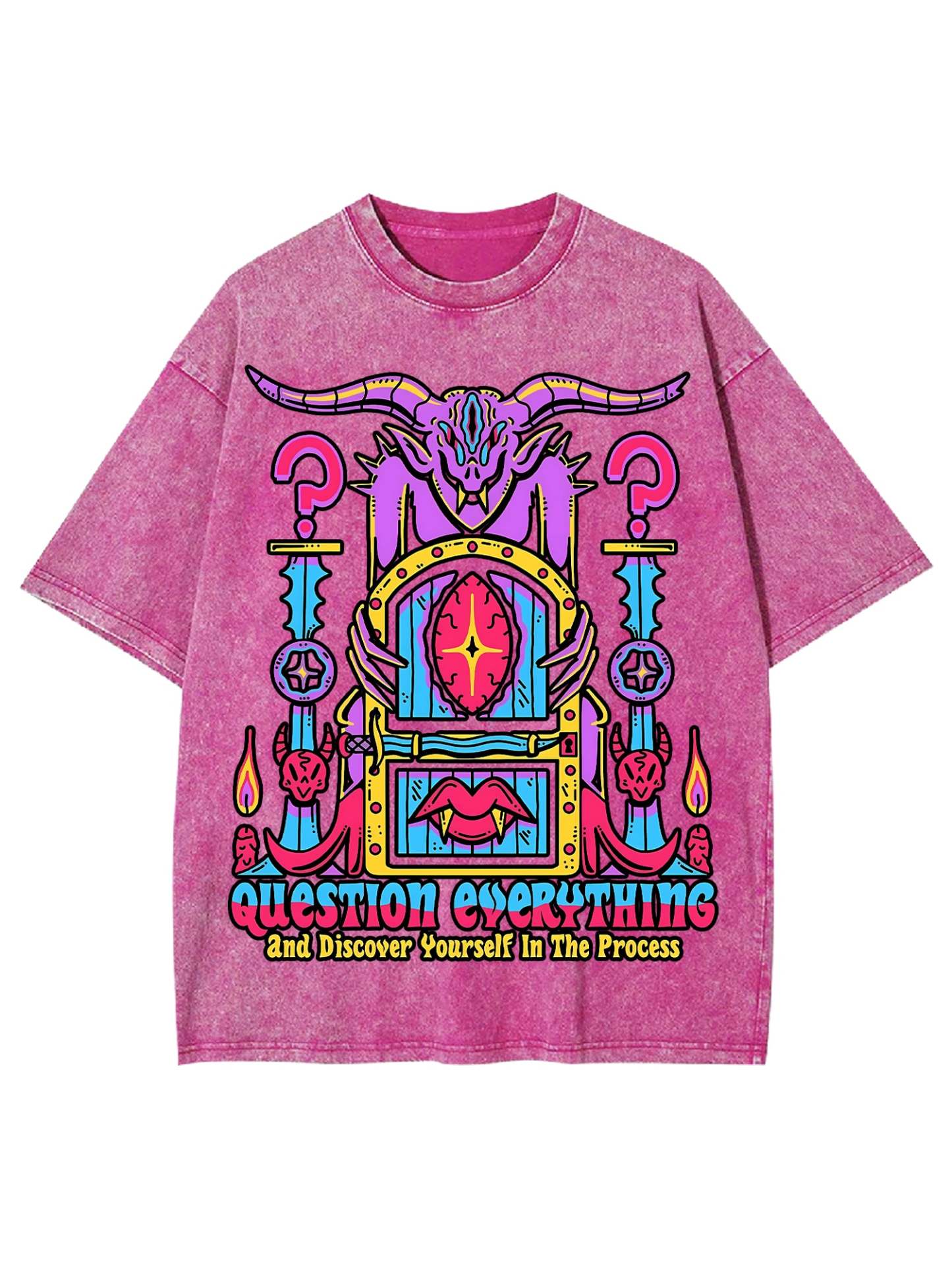 Discover Youself Washed Tshirt-ClassyOutlaw