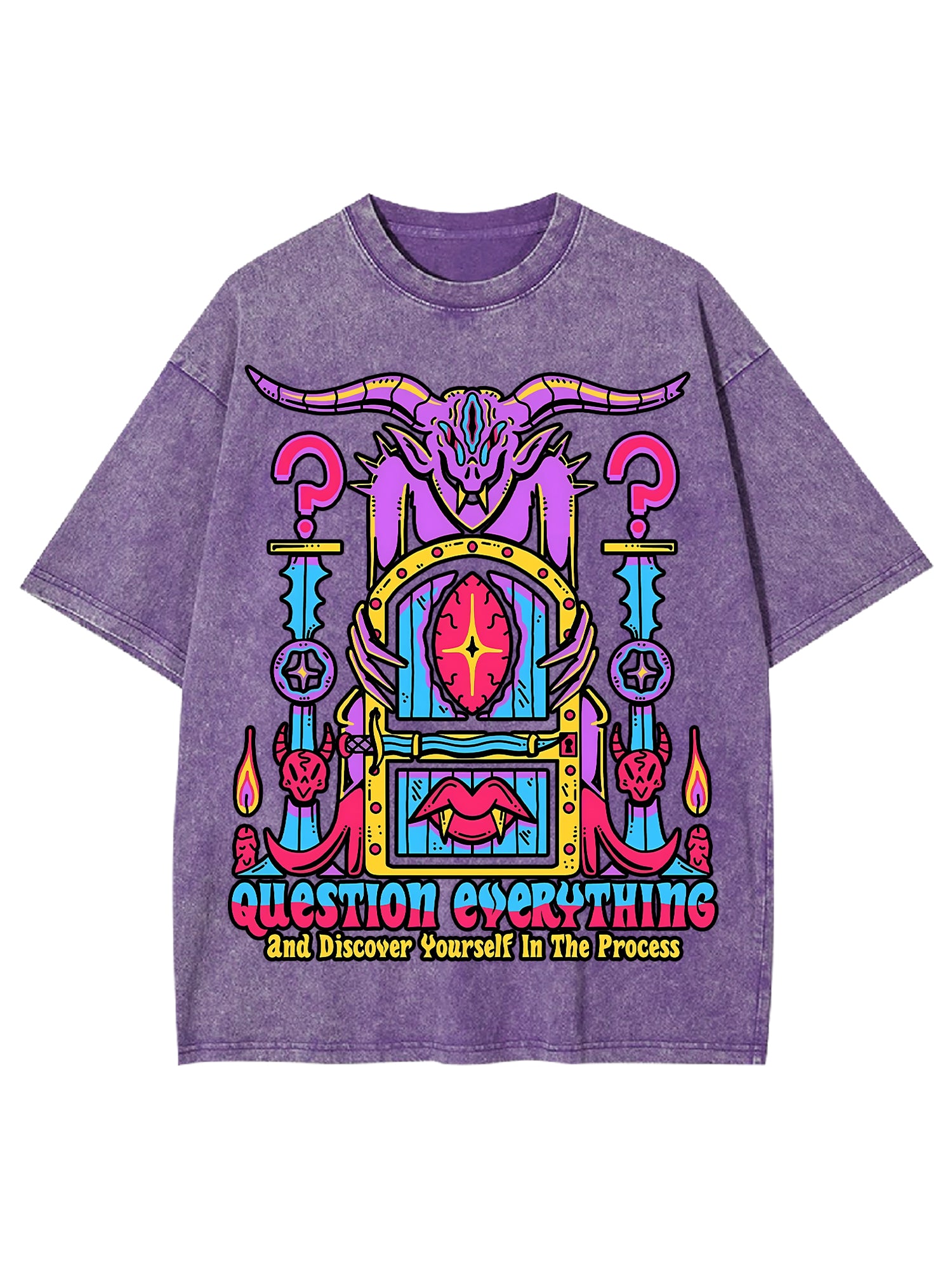 Discover Youself Washed Tshirt-ClassyOutlaw