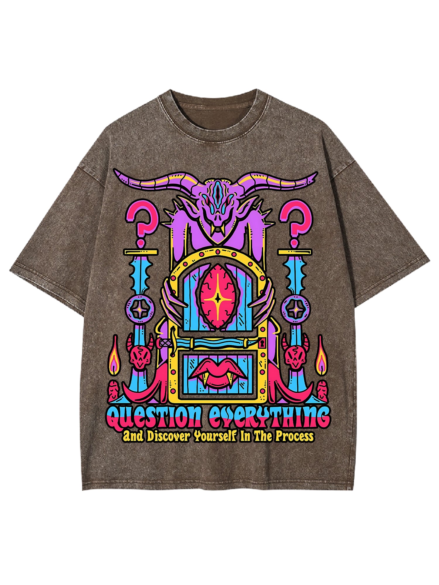 Discover Youself Washed Tshirt-ClassyOutlaw