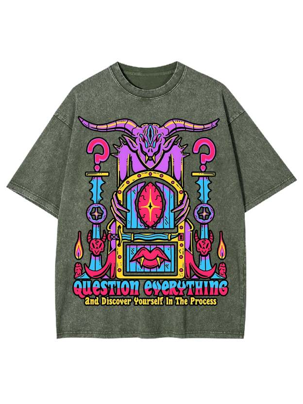 Discover Youself Washed Tshirt-ClassyOutlaw