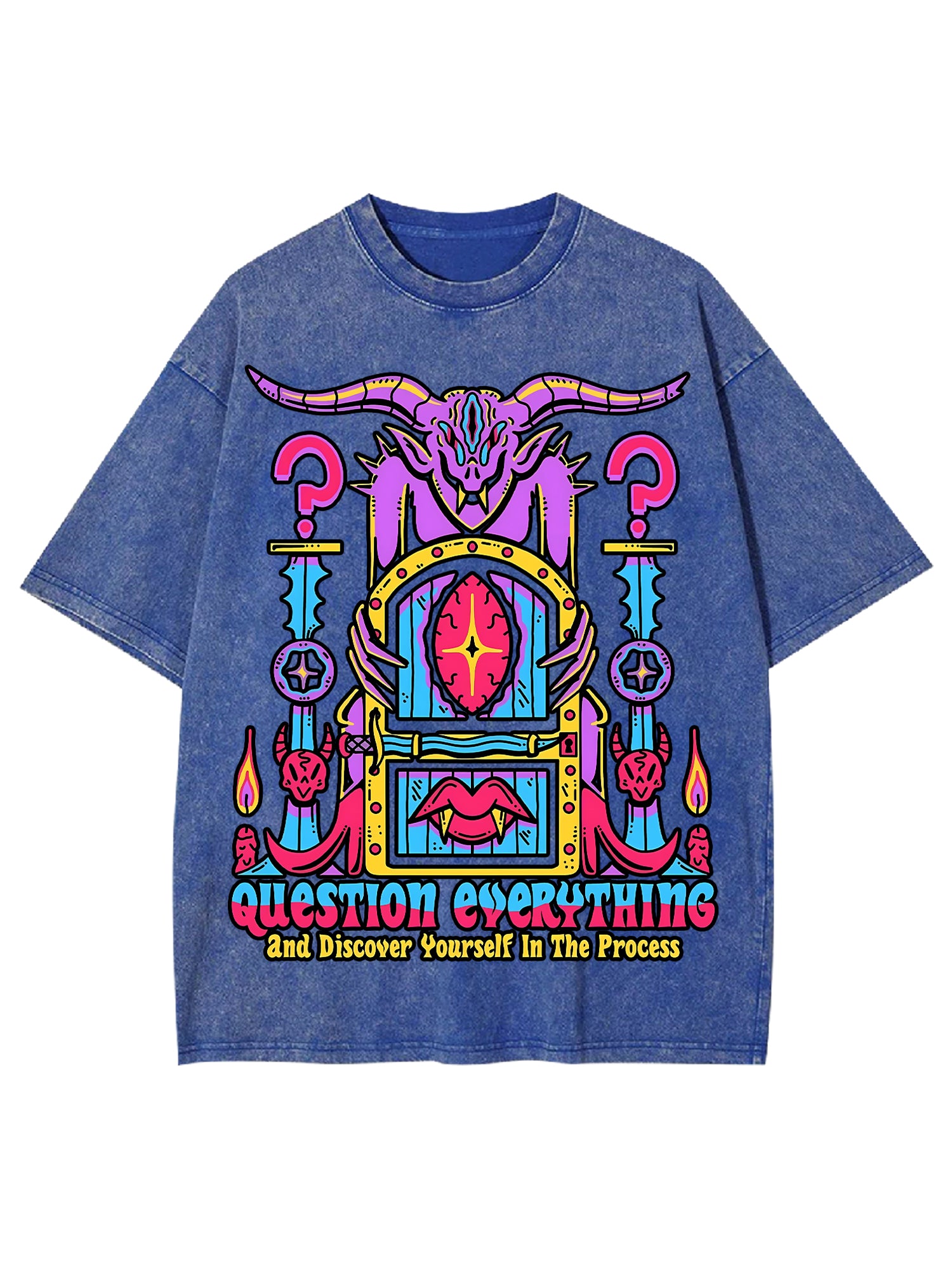 Discover Youself Washed Tshirt-ClassyOutlaw