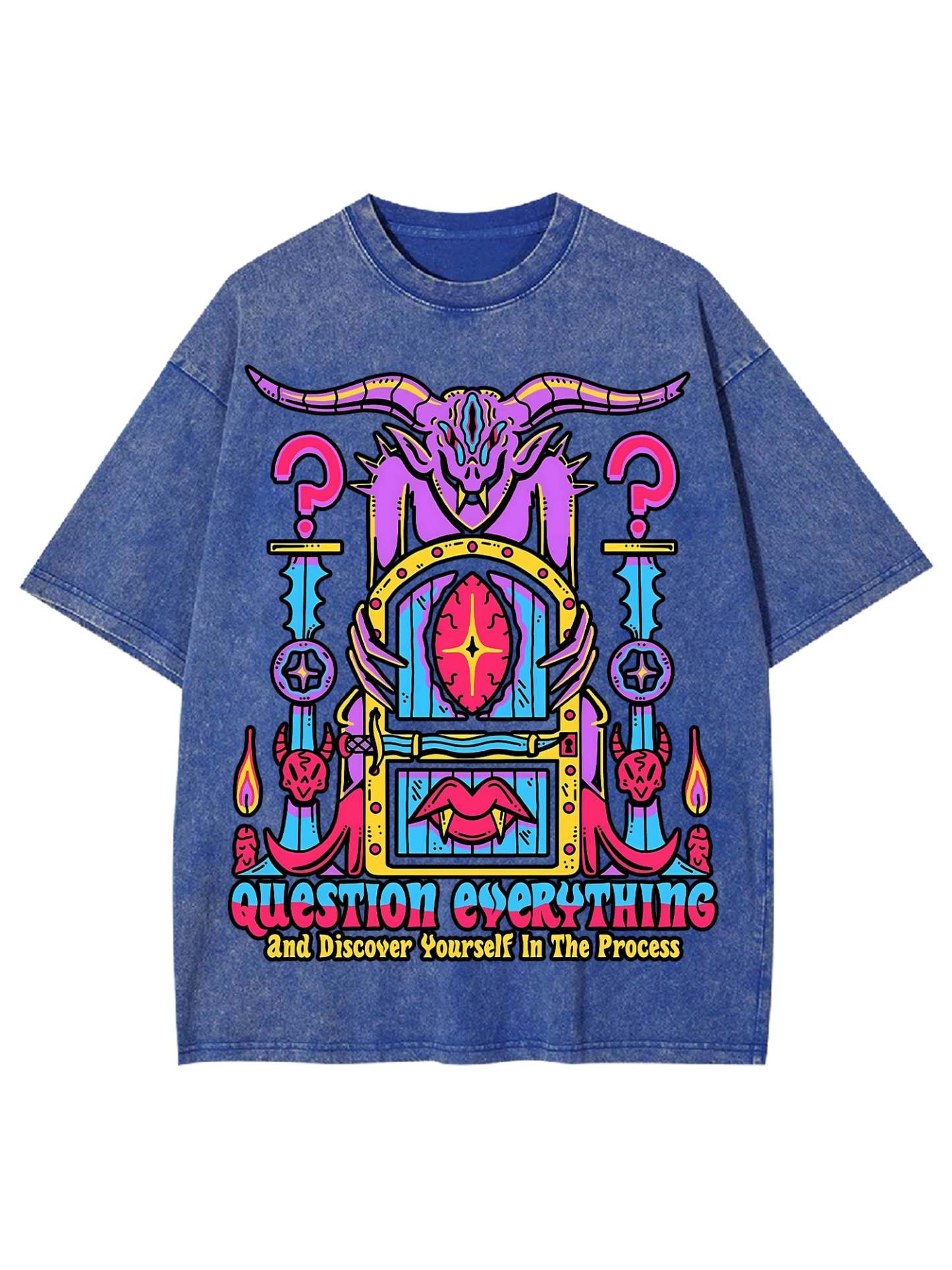 Discover Youself Washed Tshirt-ClassyOutlaw