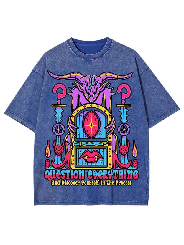 Discover Youself Washed Tshirt-ClassyOutlaw