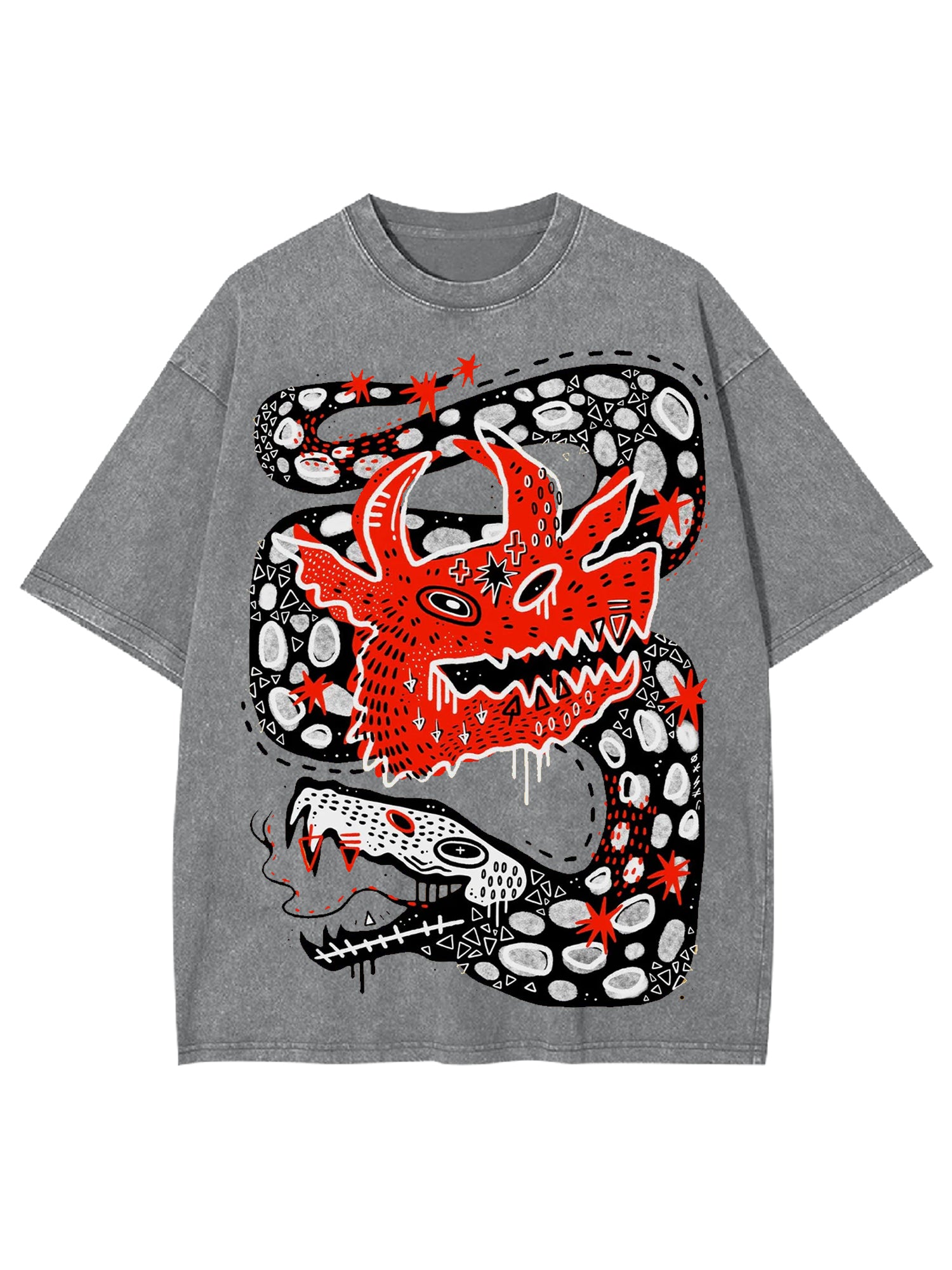 Dragon Washed Tshirt-ClassyOutlaw