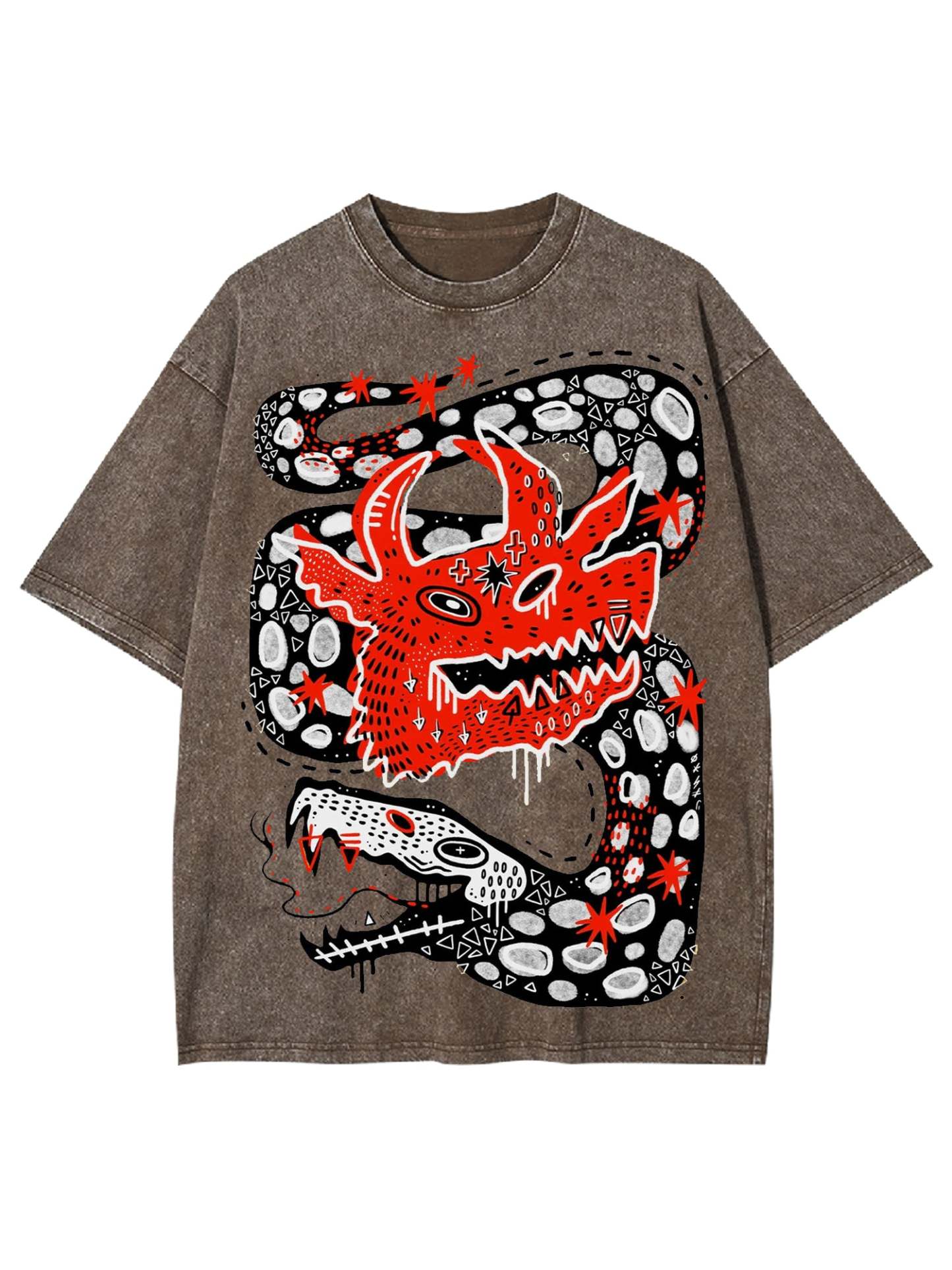 Dragon Washed Tshirt-ClassyOutlaw