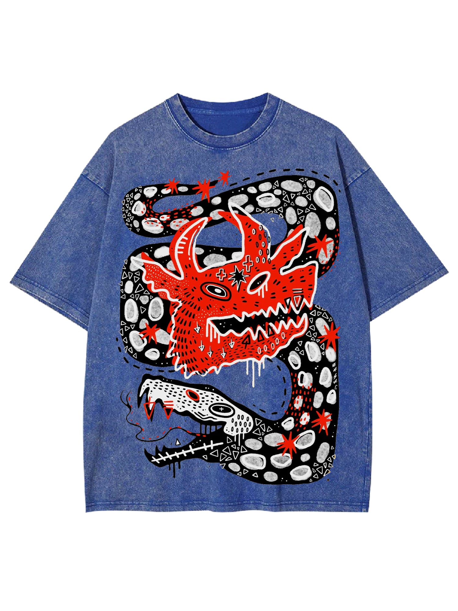 Dragon Washed Tshirt-ClassyOutlaw