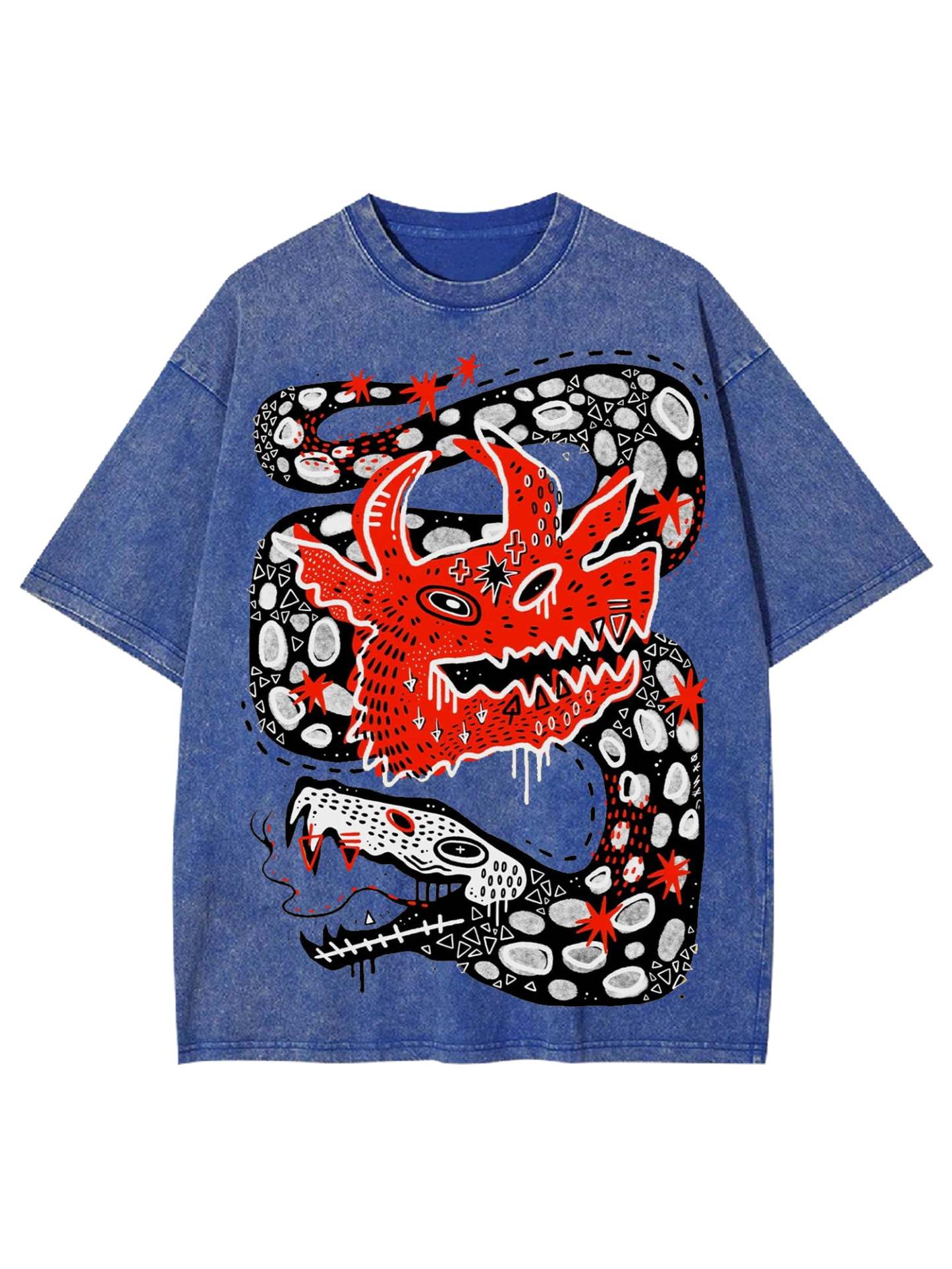 Dragon Washed Tshirt-ClassyOutlaw