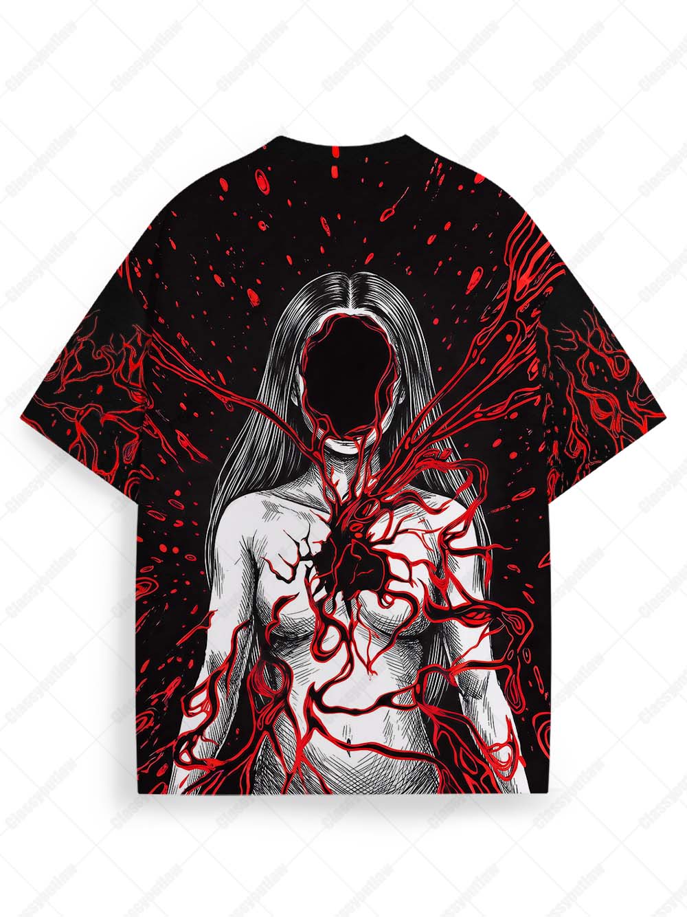 VOID HEART CHAOS ECO OVERSIZED GRAPHIC TEES
