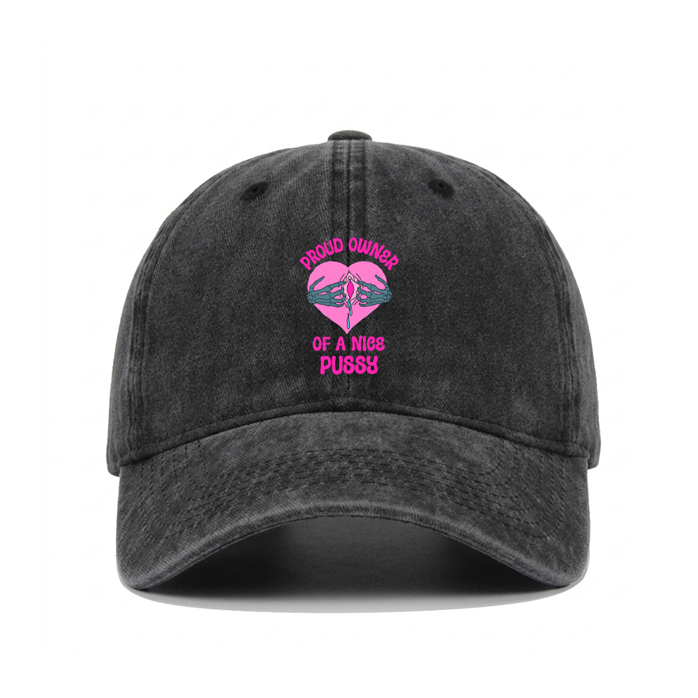 PROUD OWNER OF A NICE PUSSY WASHED VINTAGE BASEBALL CAP
