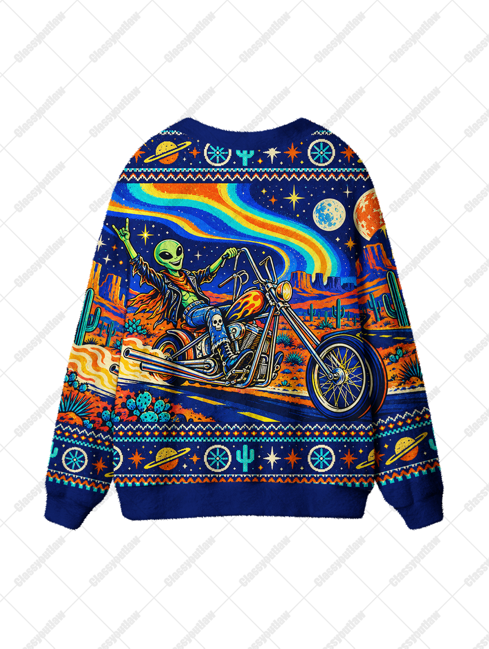ALIEN BIKER UGLY CARDIGAN SWEATERS