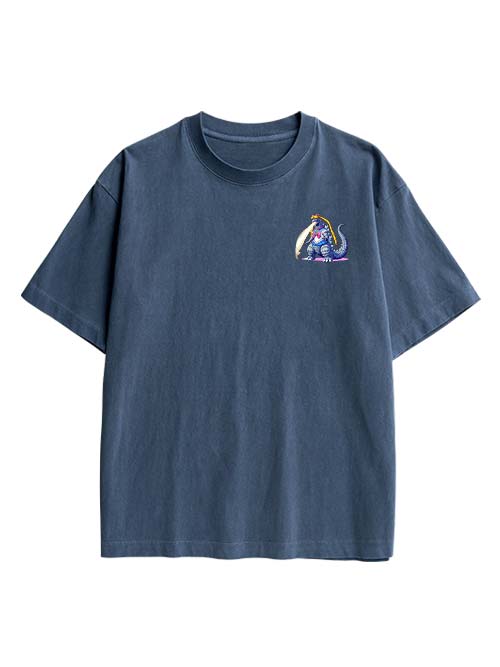 Sailor Godzilla Double Sided Print Washed TShirt