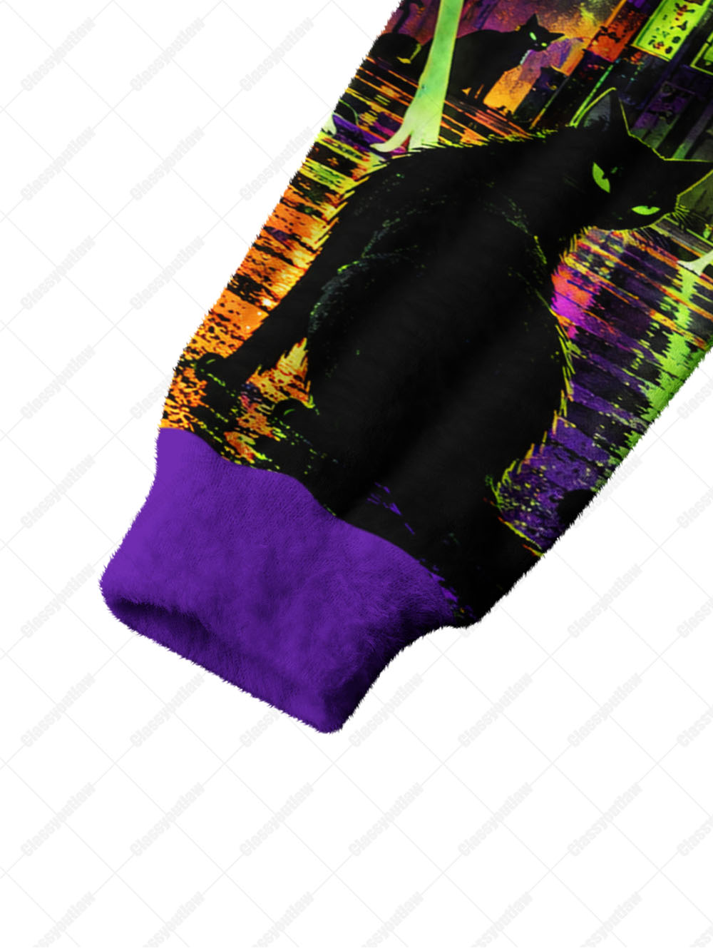 NEON ALIEN TOWN UGLY CARDIGAN SWEATERS